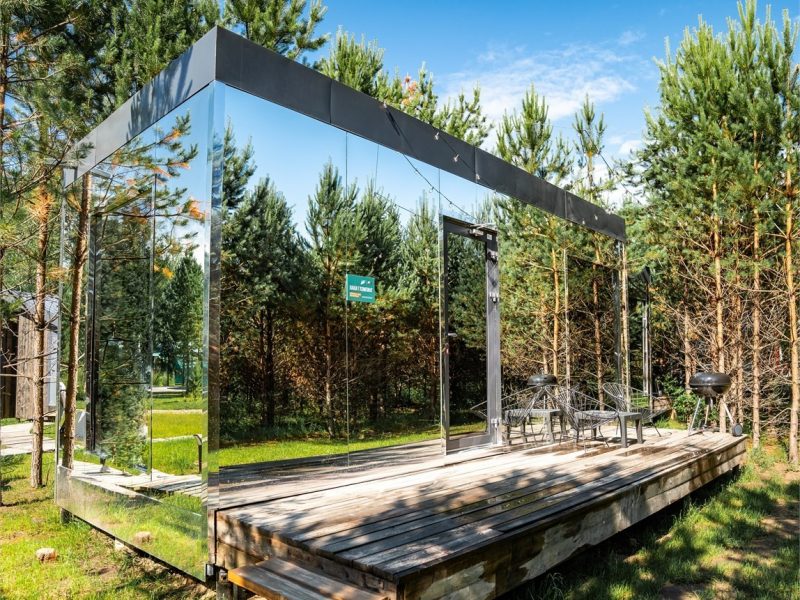 Lucky Glamping зерклальные дома