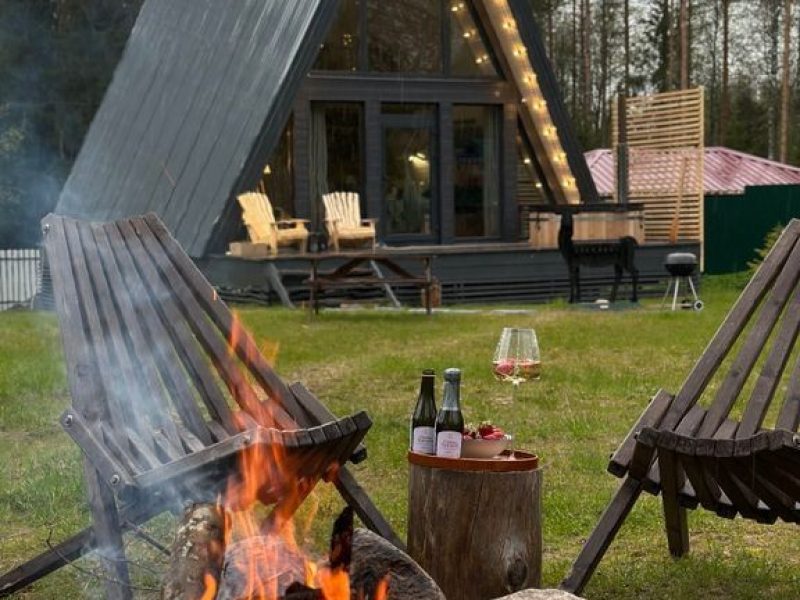 A-frame в лесу Московская область