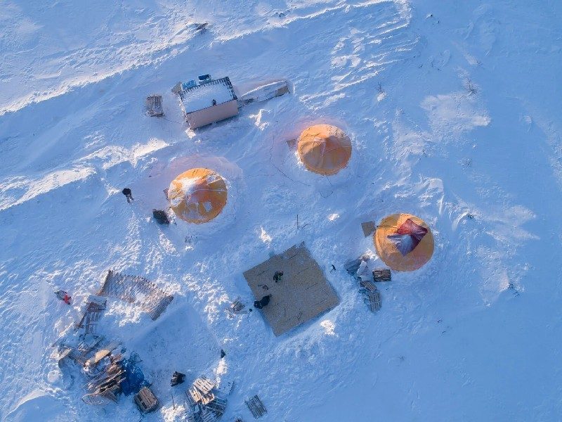 Лагерь Timespot вид сверху