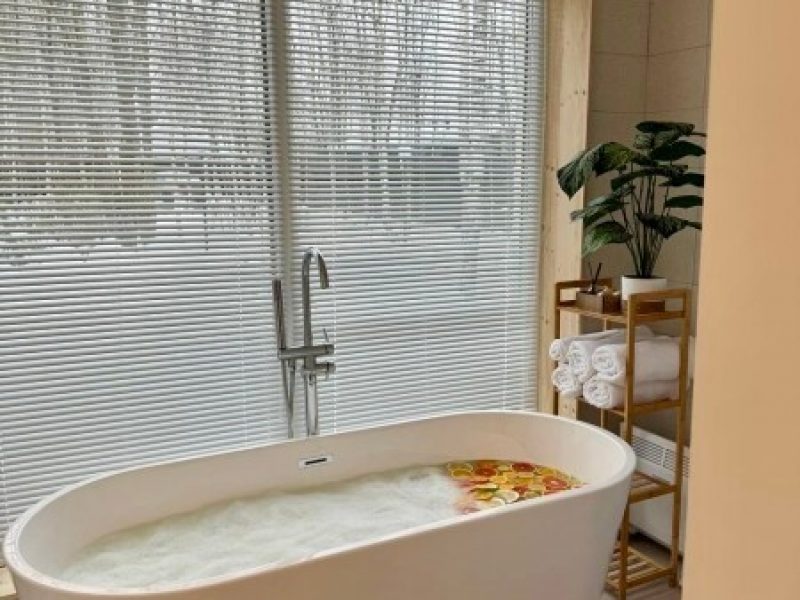 Sheluha House ванна у окна
