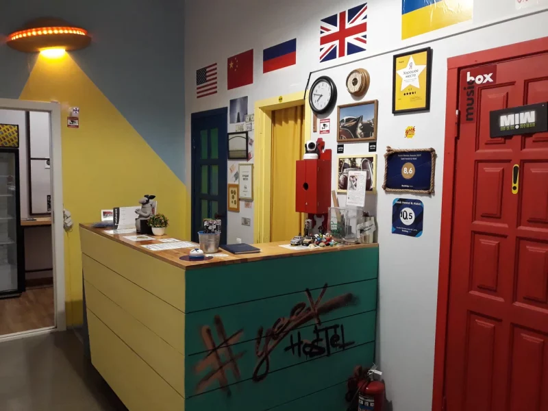 Geek Hostel ресепшн
