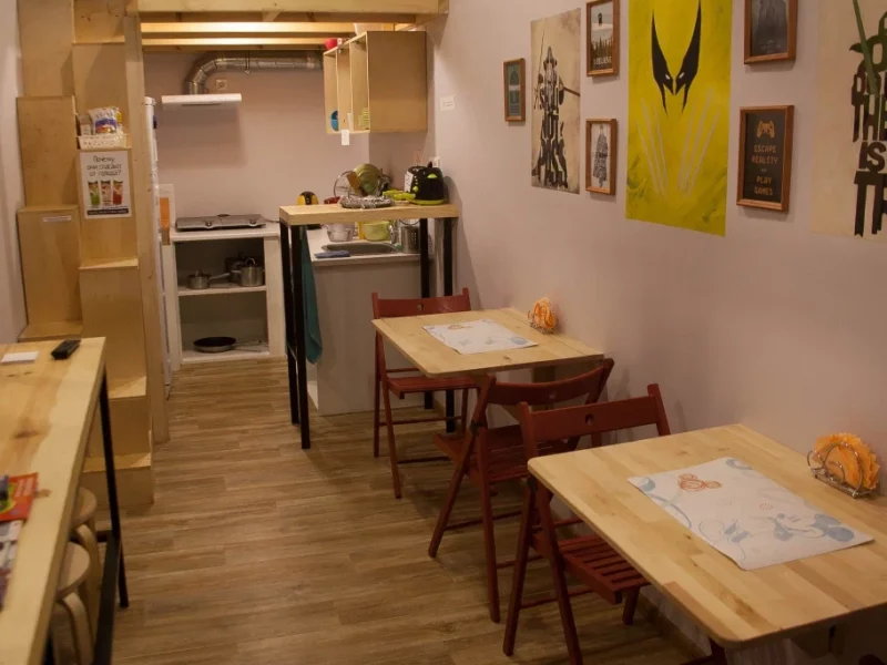 Geek Hostel кухня